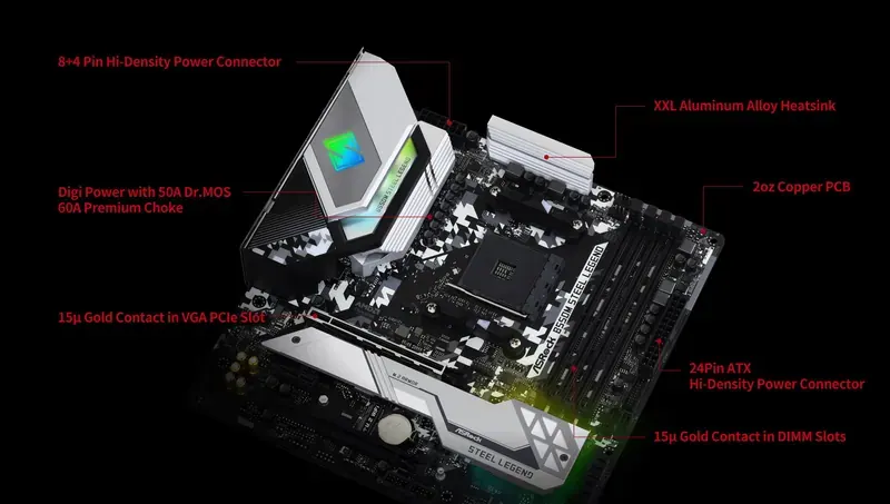 ASRock B550M Steel Legend