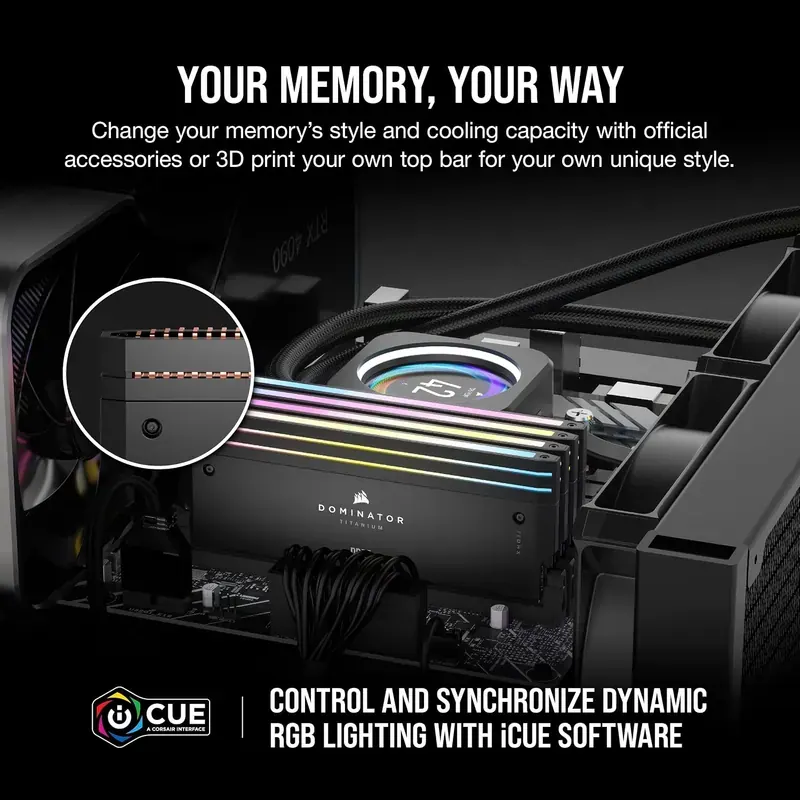 Corsair Dominator Titanium RGB 32GB (2x16) DDR5-6400 CL32